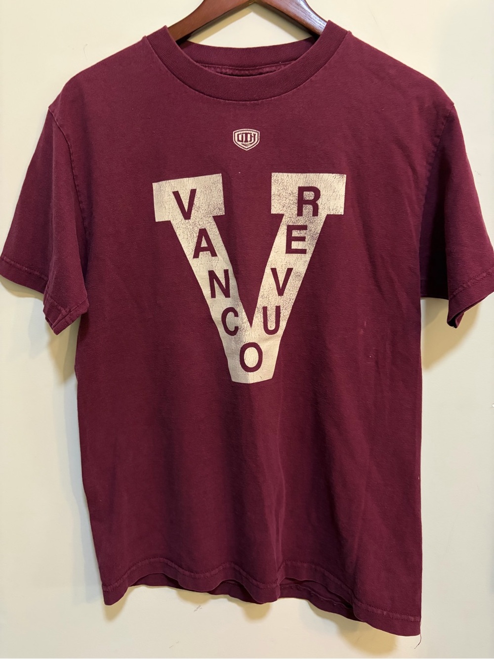 Vancouver Millionaires Throwback Hockey T-Shirt Medium OTH NHL Burgundy